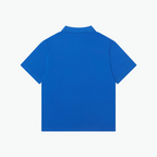 Kenzo Logo Print Polo Shirt in Blue