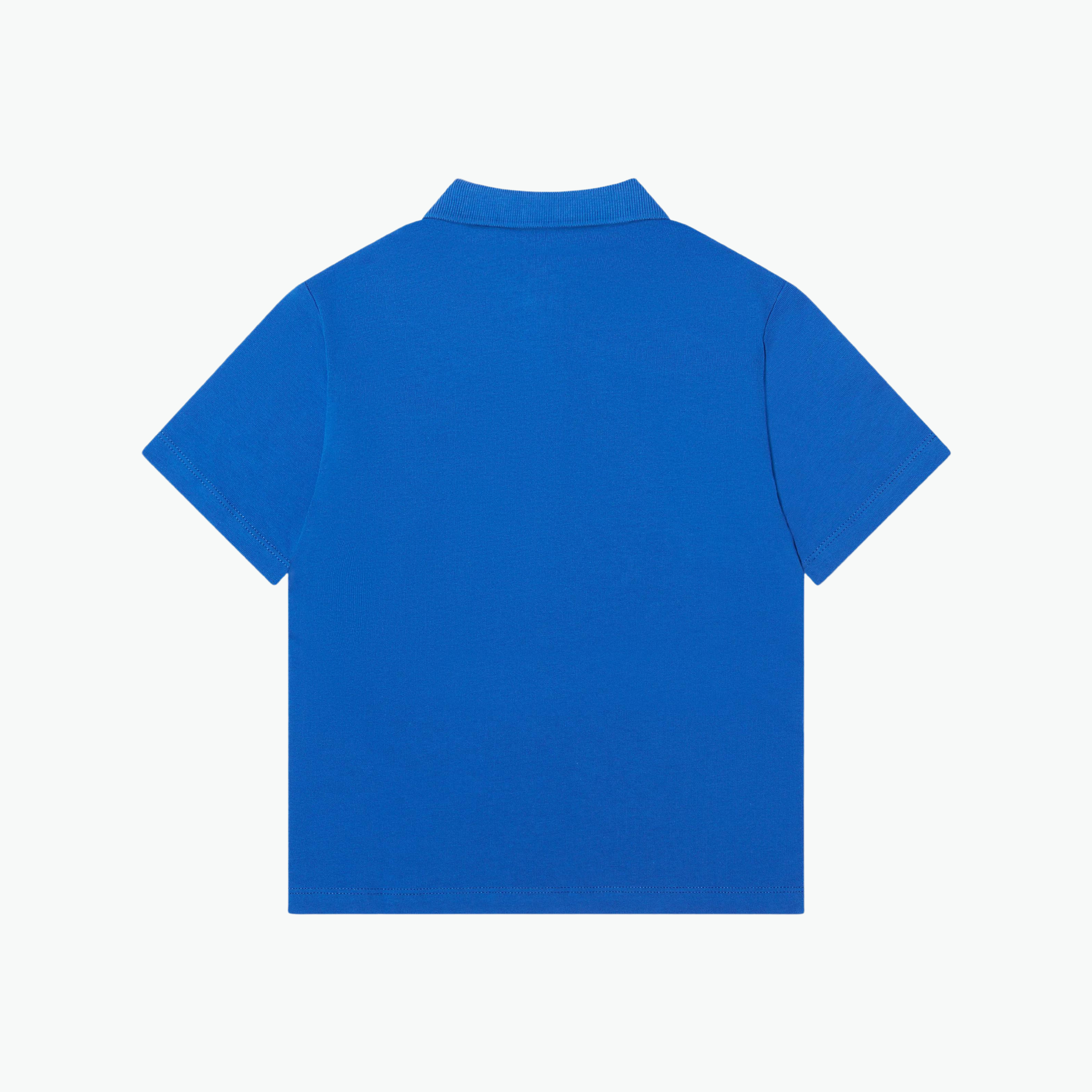 Kenzo Logo Print Polo Shirt in Blue