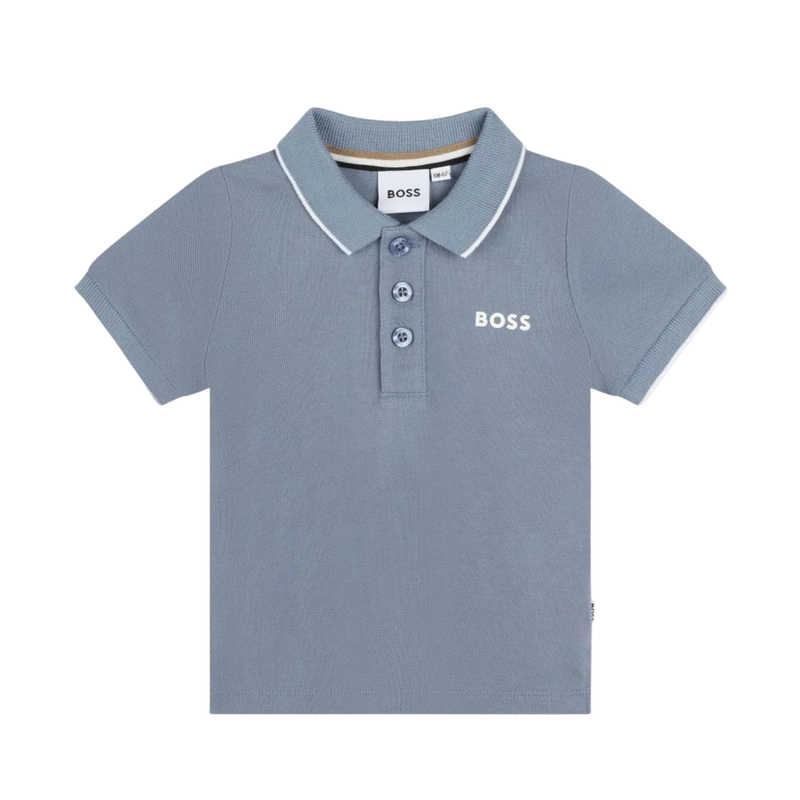 Boss Kids Blue Polo T-shirt