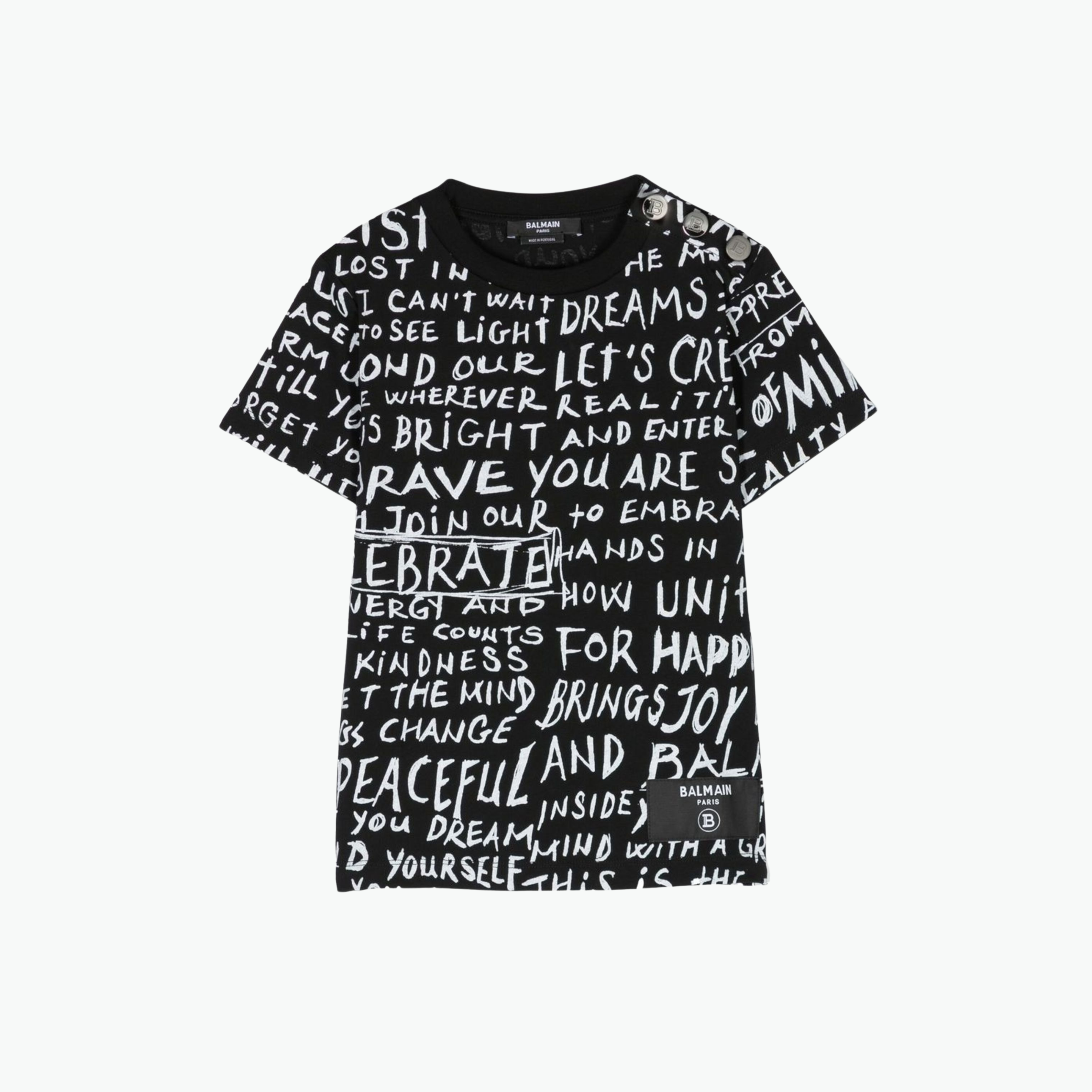 Balmain T-shirt Printed Cotton Jersey