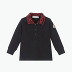 Moncler Kids Long-Sleeve Polo Shirt