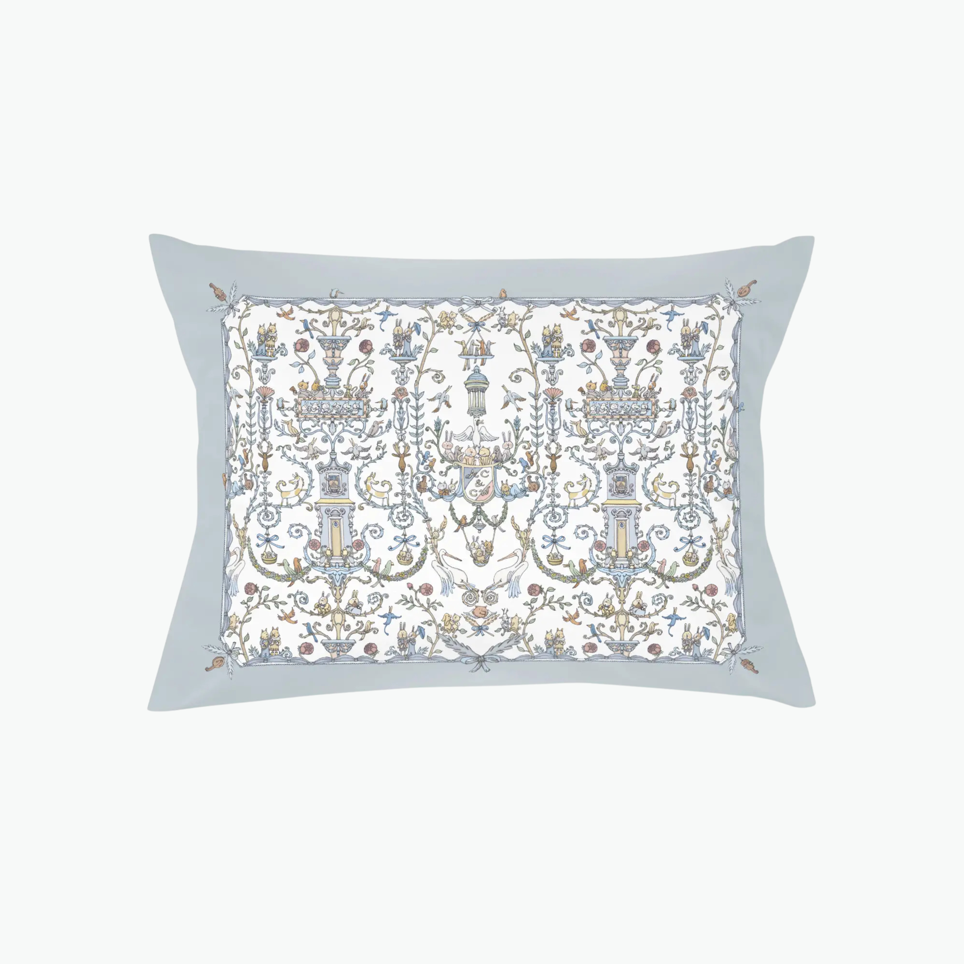 Atelier Choux x Caitlin Wilson Satin Cushion – Toile de Jouy
