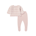 Paz Rodriguez 2-Piece Knit Set in Pink