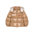 (PRE ORDER) Moncler Kids Yule Hooded Puffer Jacket in Brown