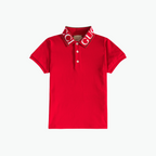 Gucci Kids Red Polo Shirt