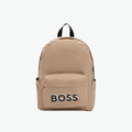 Boss Kids Canvas Backpack in Brown