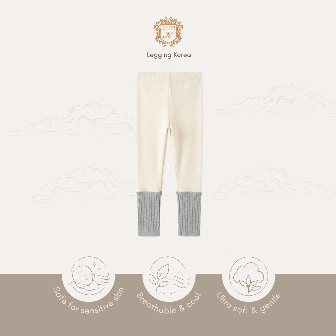 Kekeyo Legging Korea - Two-Tone Colorblock Kids Leggings | All Size