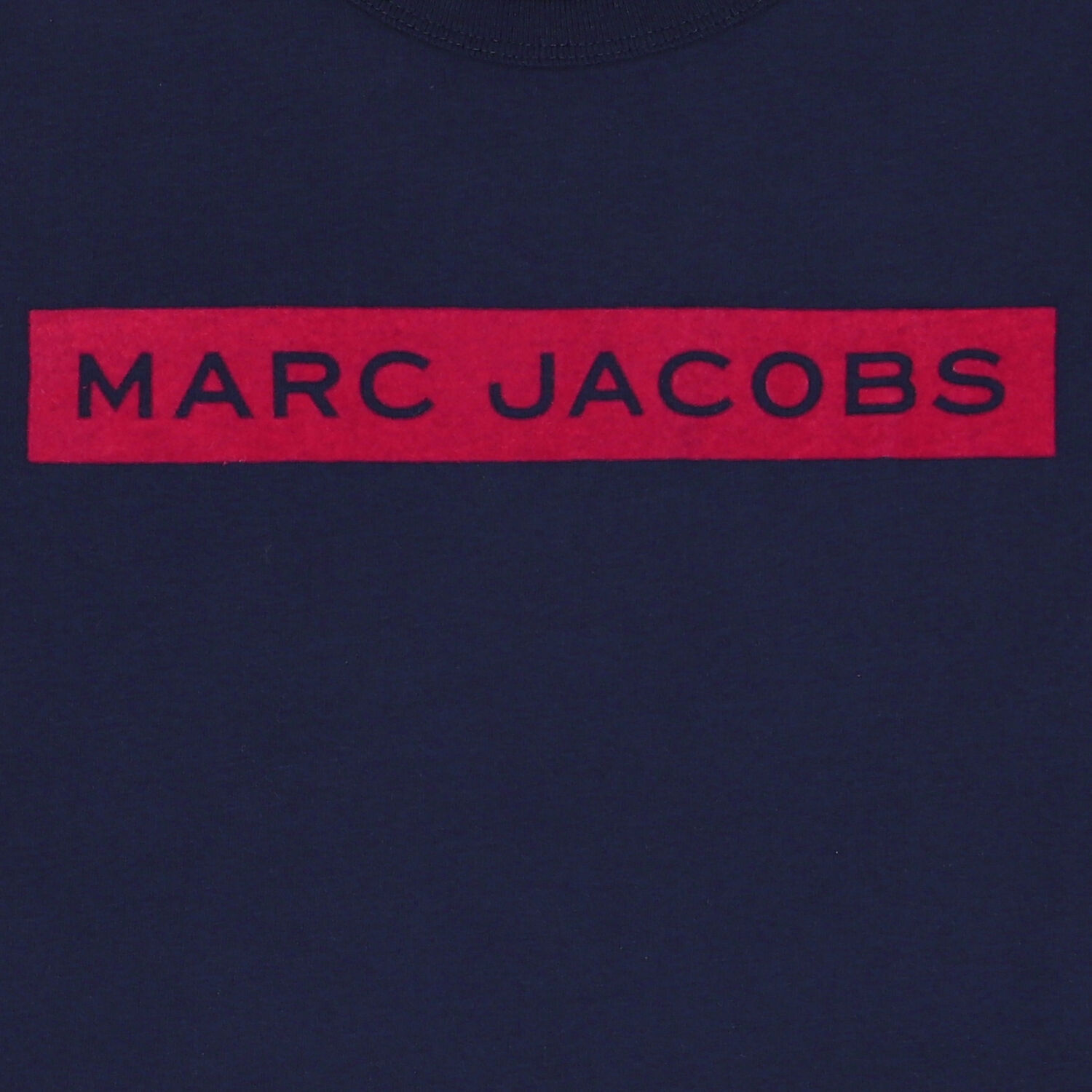 Marc Jacobs Kids Navy Logo Printed T-shirt