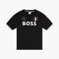 Boss Kids Stretch Fabric Embroidered Patches T-shirt