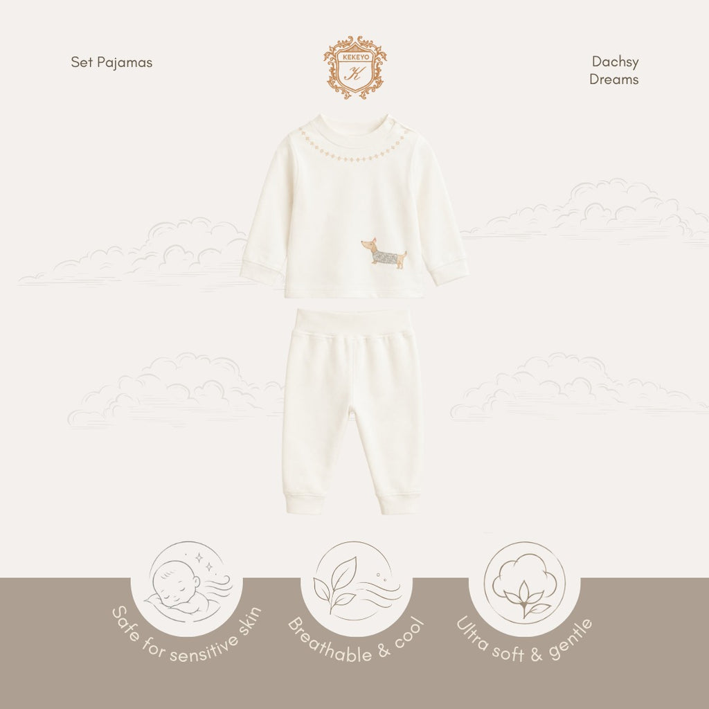 Kekeyo Set Pajamas Dachsy Dreams | 6M