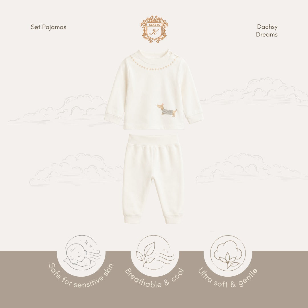 Kekeyo Set Pajamas Dachsy Dreams | 6M