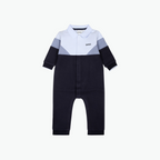 Boss kids Logo Print Romper in Navy