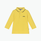 Boss Kids Long Sleeved Polo in Lime