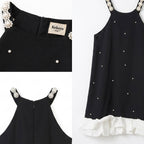 Kekeyo Chanelle Pearl Dress Cotton non-Sleeveless