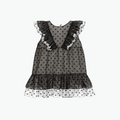 Wauw Capow Oline Dot Dress in Black