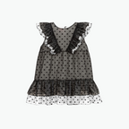 Wauw Capow Oline Dot Dress in Black