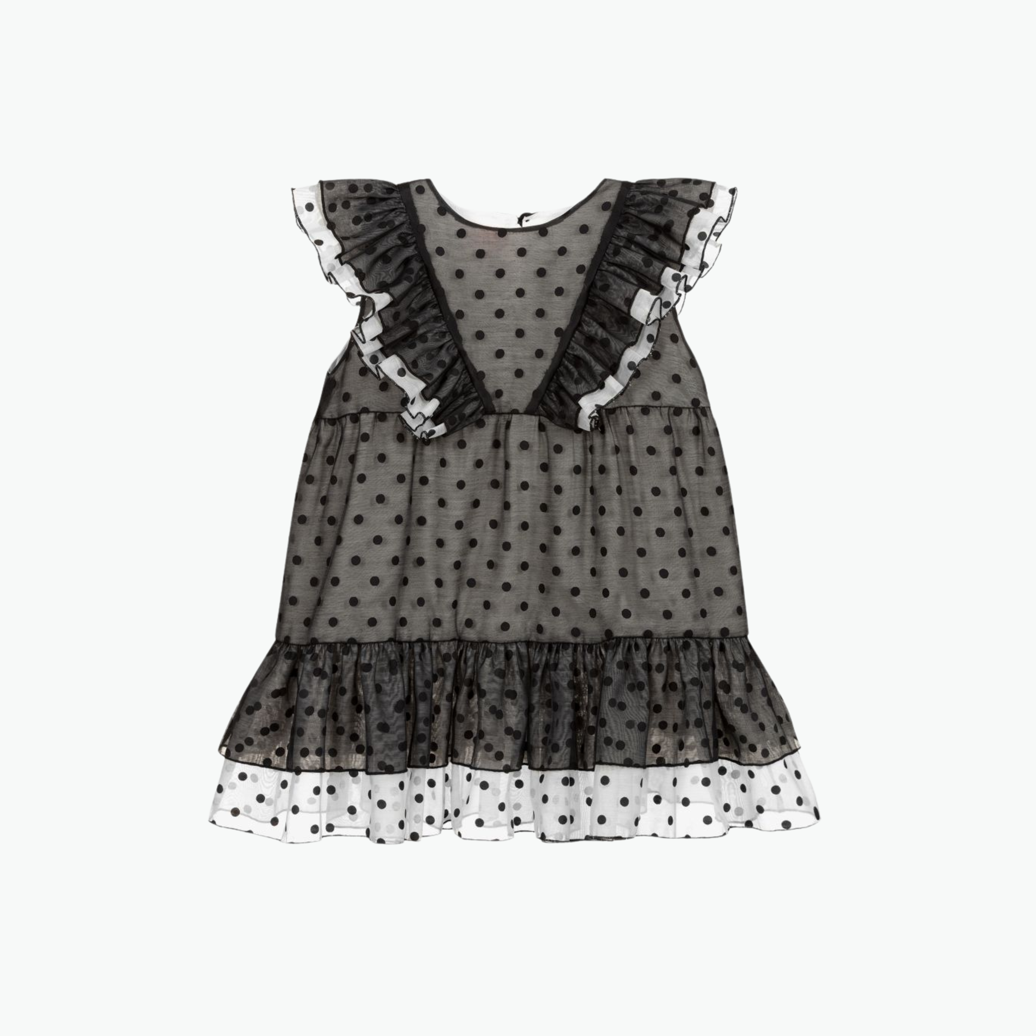 Wauw Capow Oline Dot Dress in Black