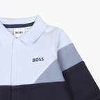 Boss kids Logo Print Romper in Navy