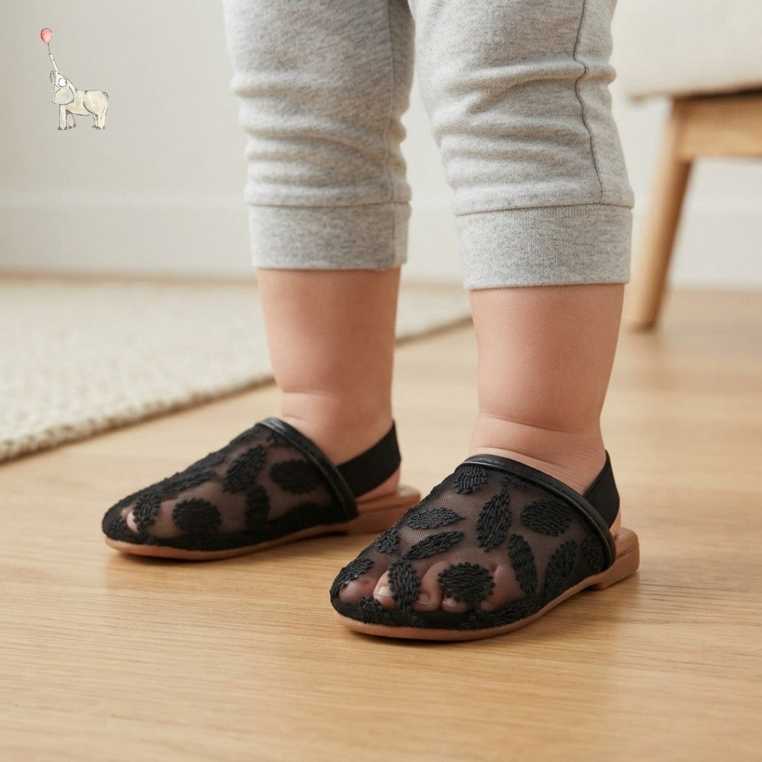 Kekeyo Roland Mesh Embroidery Baby Sandals 6-16M | Babybrandedshop