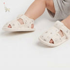 Mammyeve Baby Sandals Shoes 1Y | Cream Star Pattern