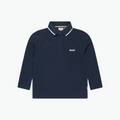 Boss Kids Long Sleeve Polo in Navy