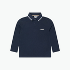 Boss Kids Long Sleeve Polo in Navy