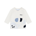 Boss Kids Long-Sleeve T-shirt in White