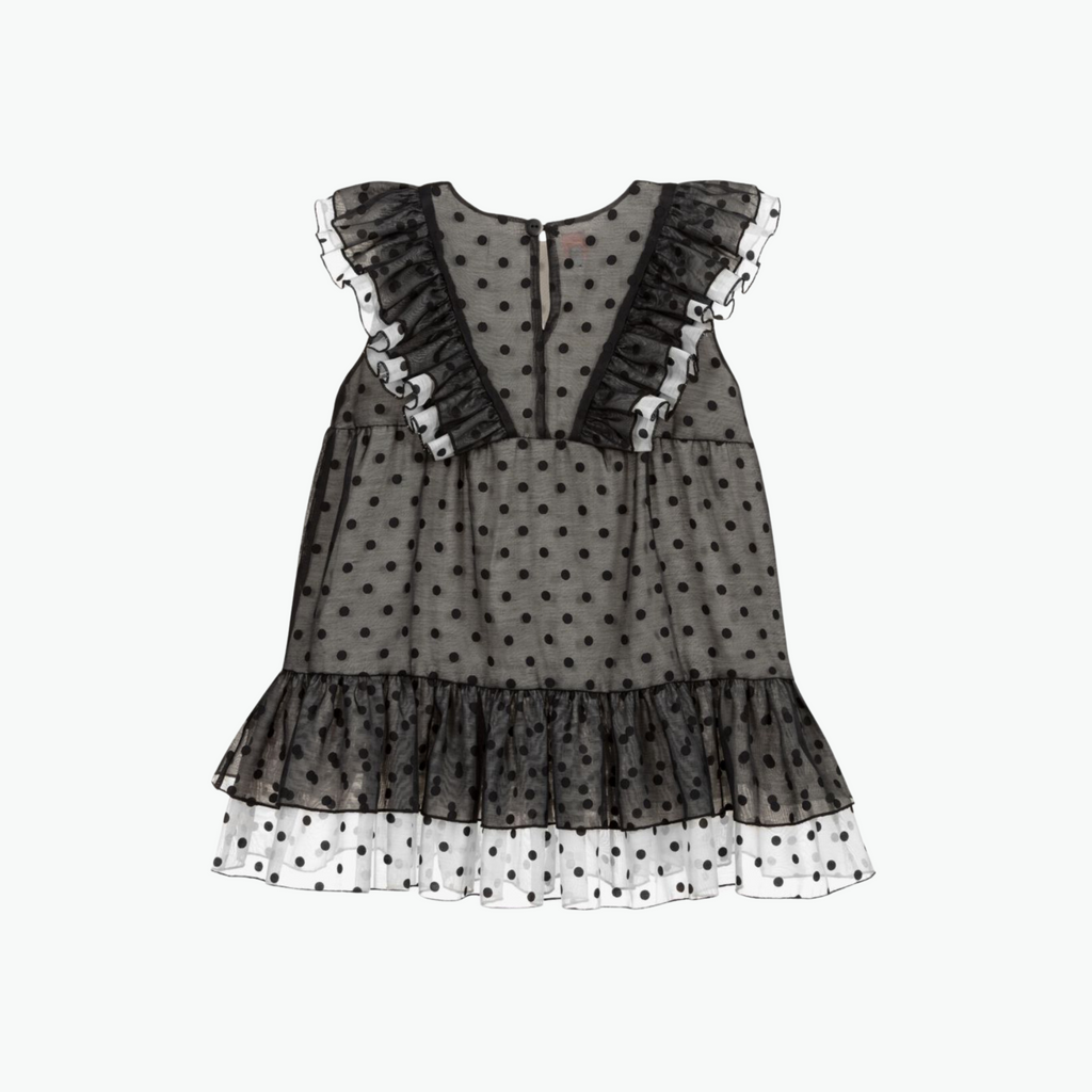 Wauw Capow Oline Dot Dress in Black