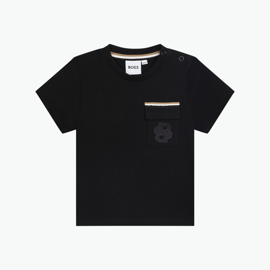 Boss Kids Iconic T-shirt in Black