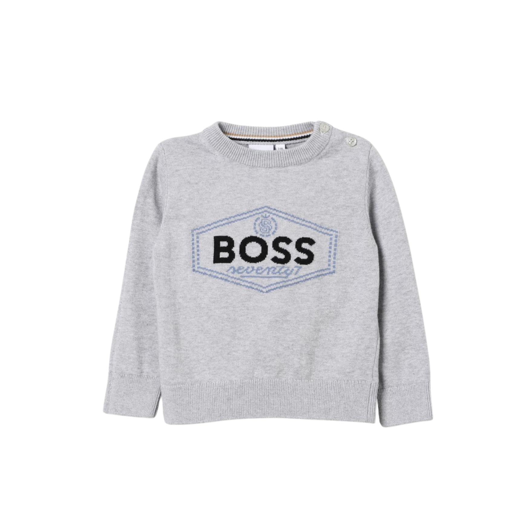 Boss Kids Retro Logo Long-Sleeve T-Shirt