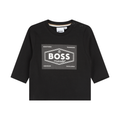Boss Kids Long-Sleeve Logo T-Shirt