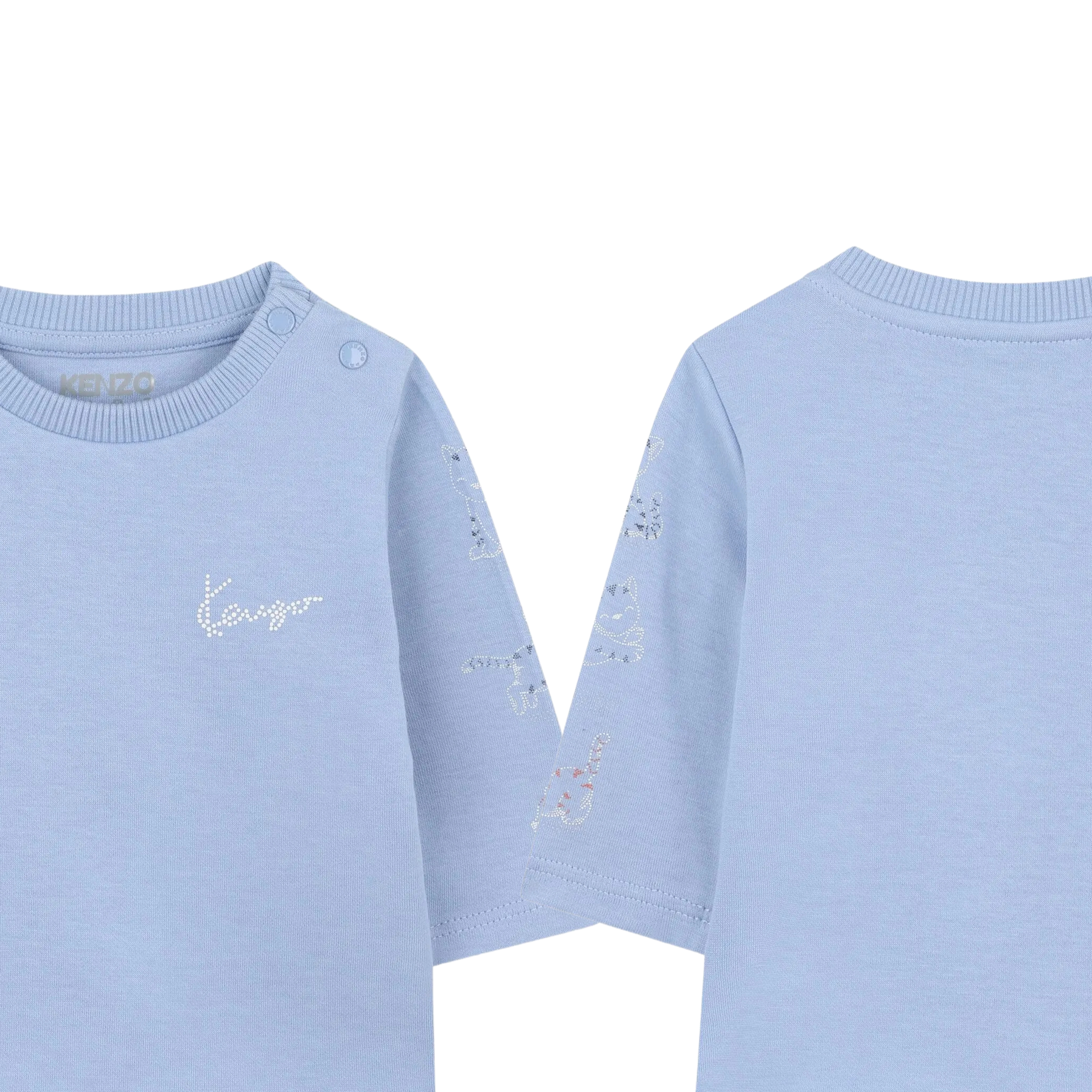 Kenzo Striped Blue Babygrow Set