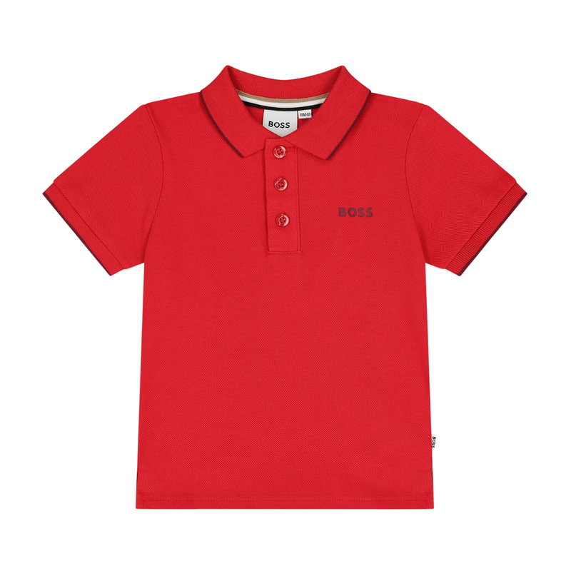 BOSS Kidswear Red Polo Shirt
