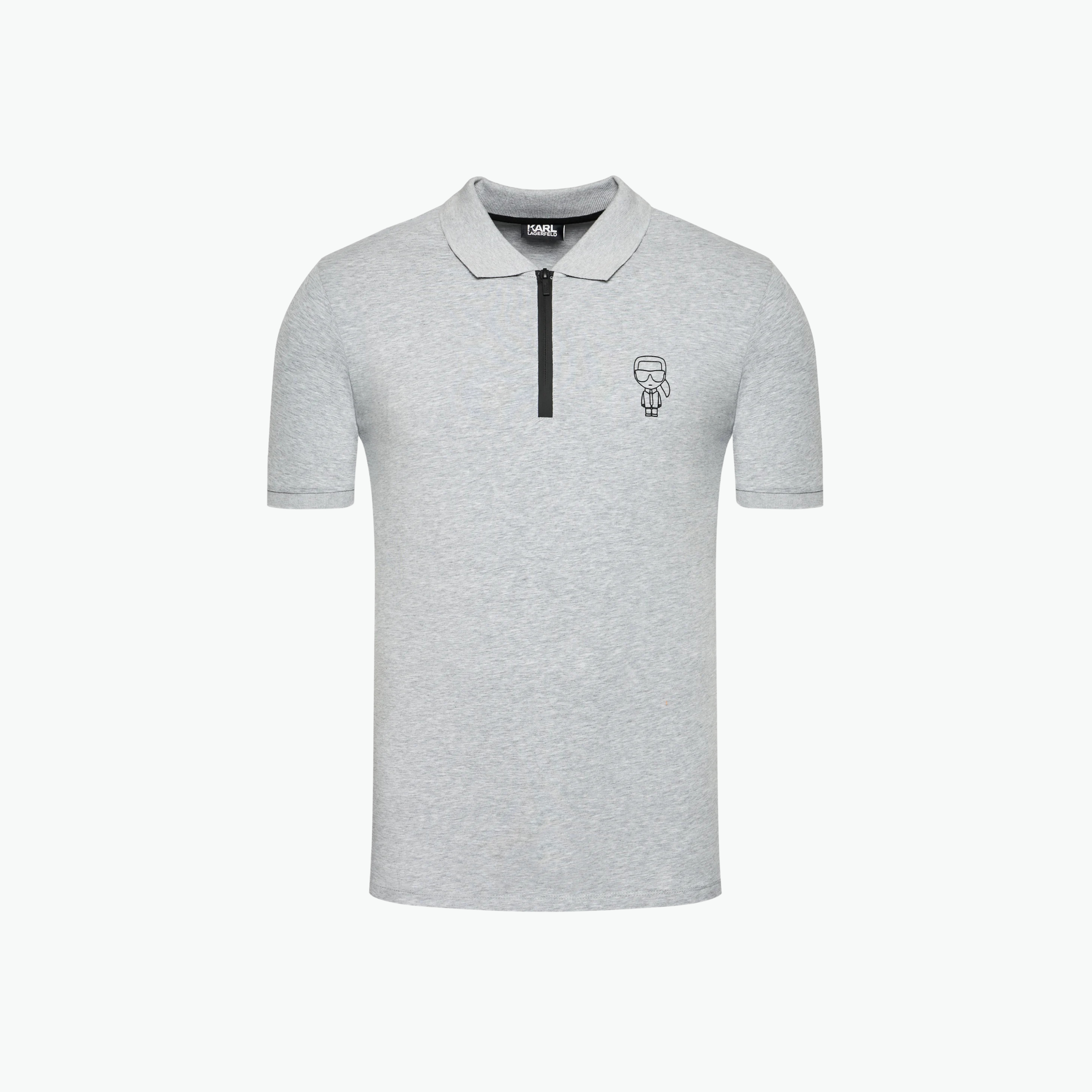 Karl Lagerfeld Grey Polo T-shirt