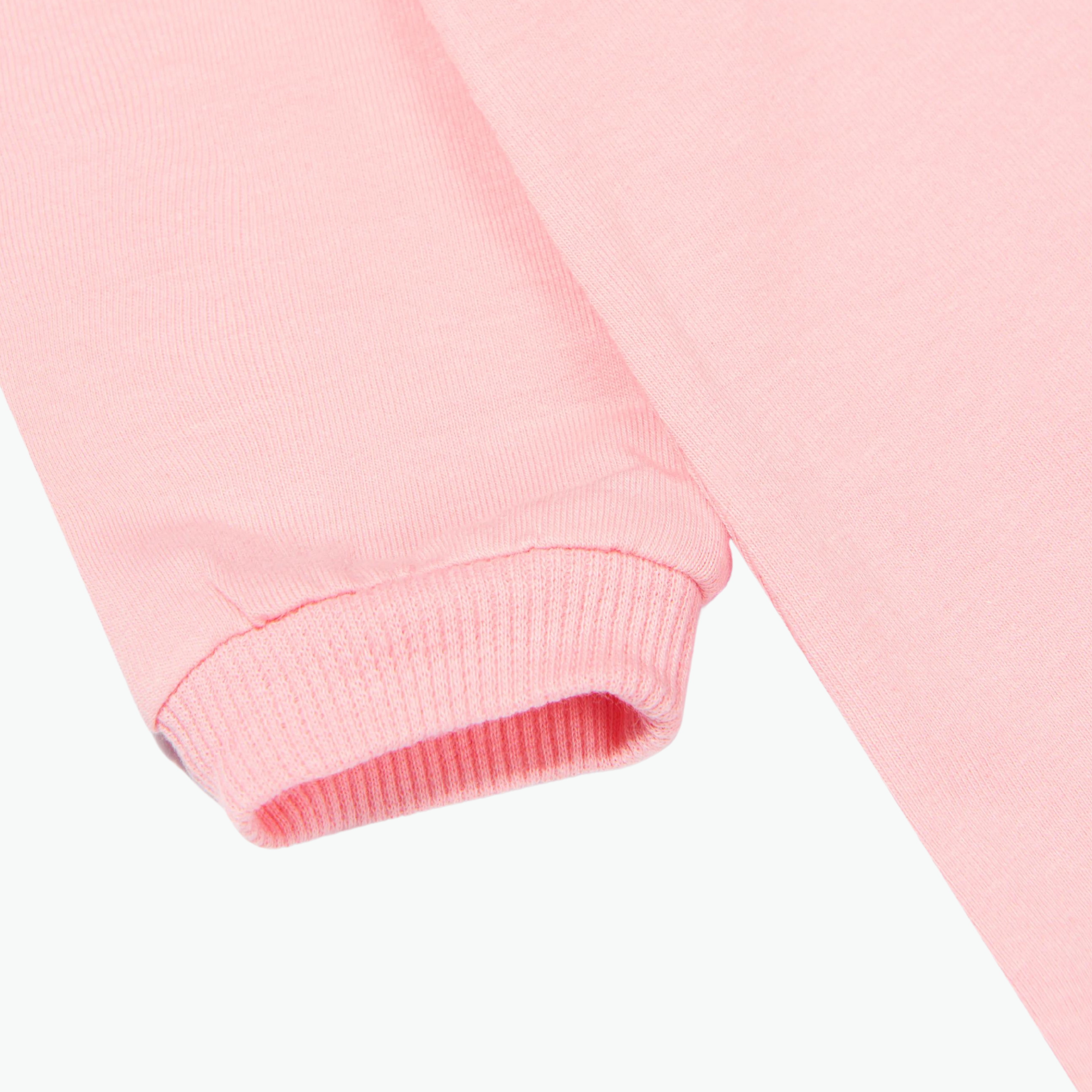 Moschino Baby Girls Teddy Logo Babygrow in Pink