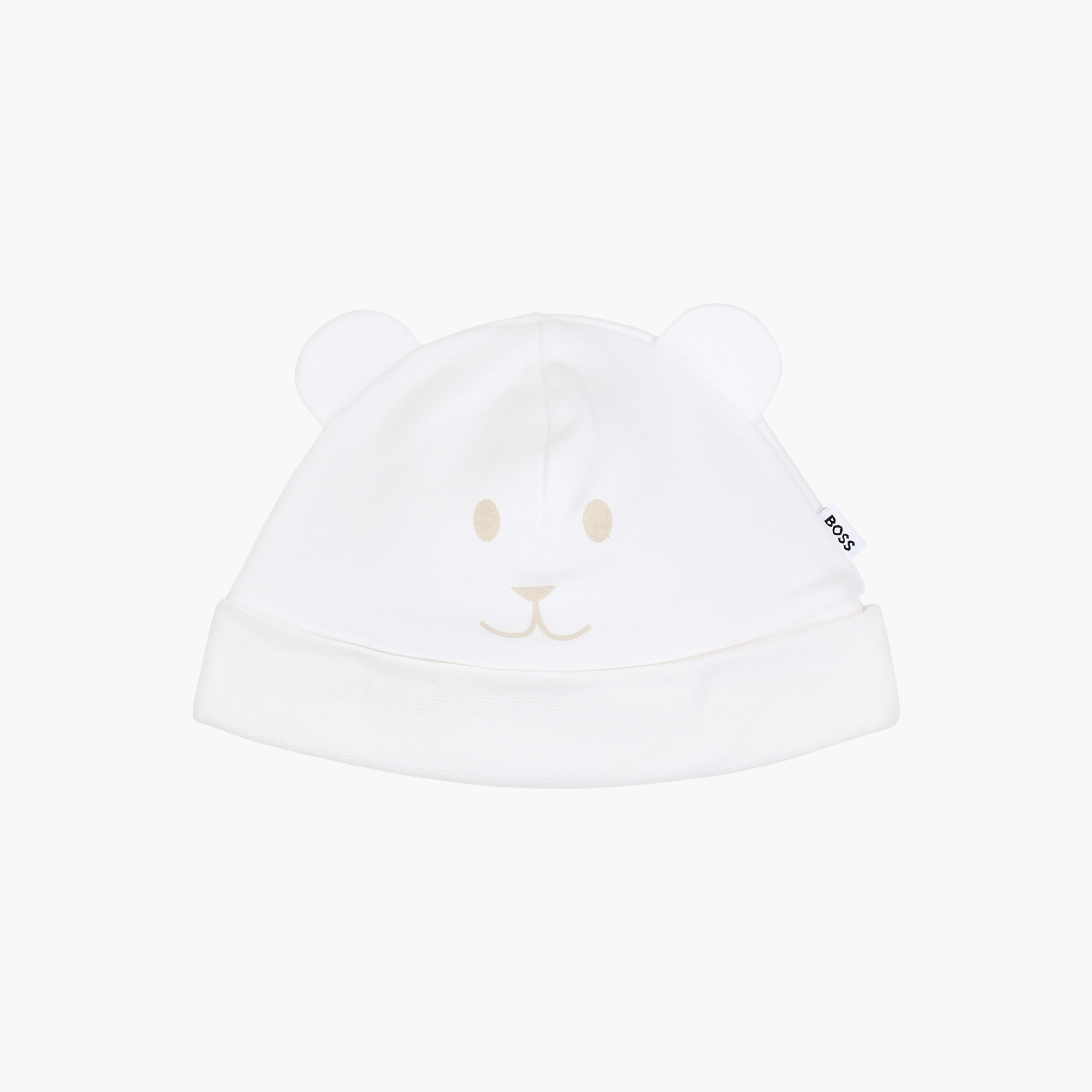 Boss Kids Beanie Hat in White
