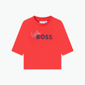 Boss Kids Little Boss Print Long Sleeve T-shirt
