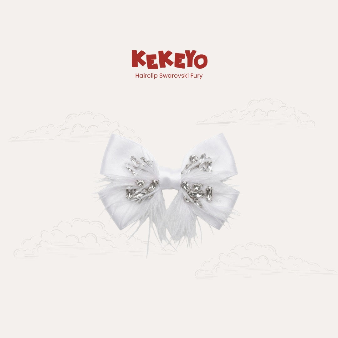 Kekeyo Hairclip Swarovski Furry