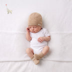 Boss Embroidered Beanie and Pre-Walker Set | Brown