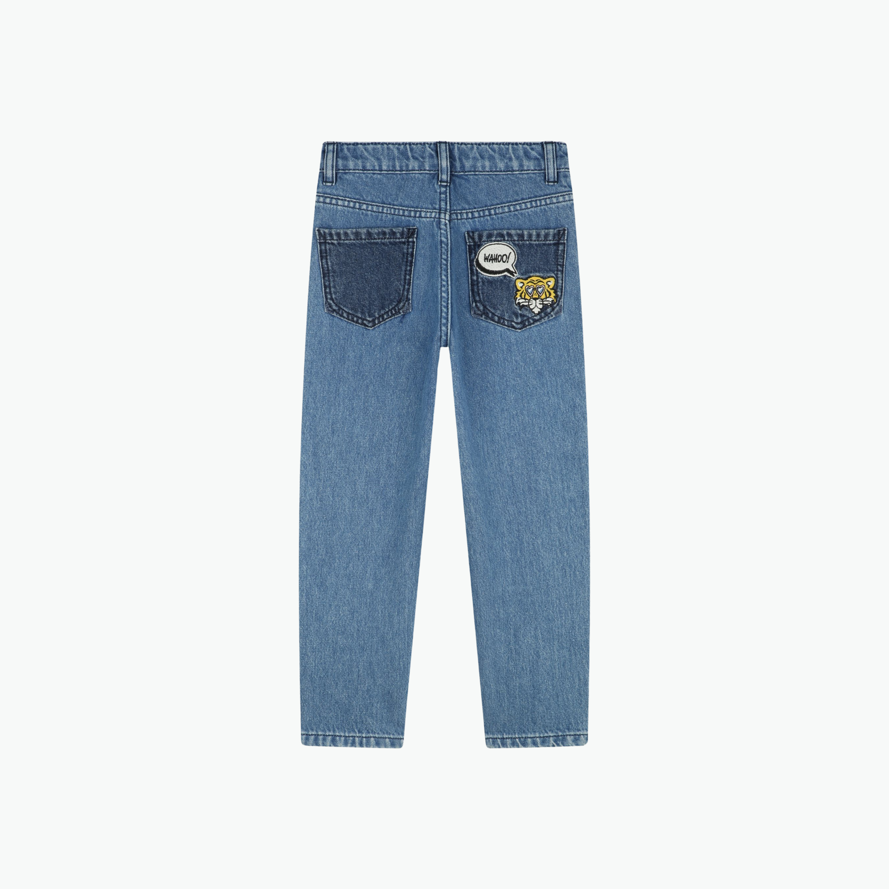 Kenzo Embroidered K Denim Trousers
