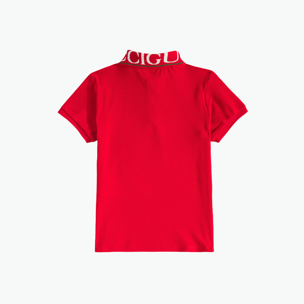 Gucci Kids Red Polo Shirt