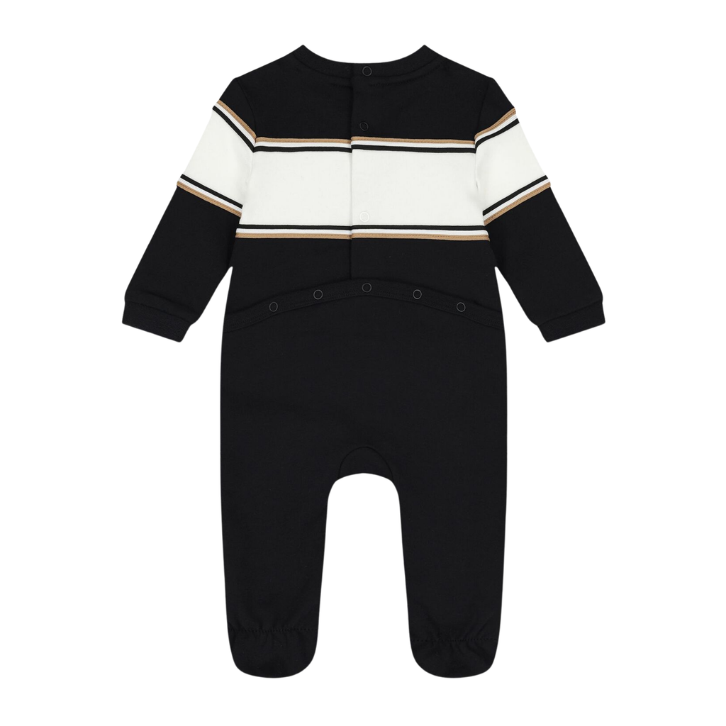 Boss Kids Black Logo Babygrow Set
