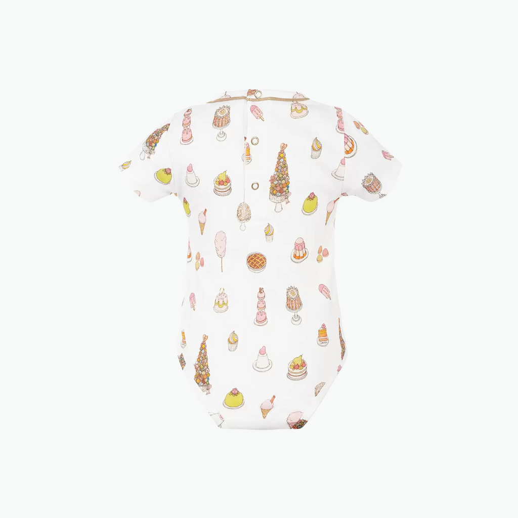 Atelier Choux Sweetie Pie Pink Newborn Baby Onesie