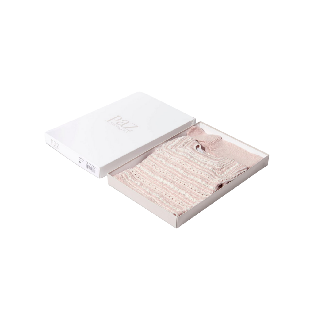Paz Rodriguez 2-Piece Knit Set in Pink