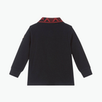 Moncler Kids Long-Sleeve Polo Shirt