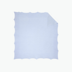 Paz Rodriguez Wool Knit Baby Blanket in Blue