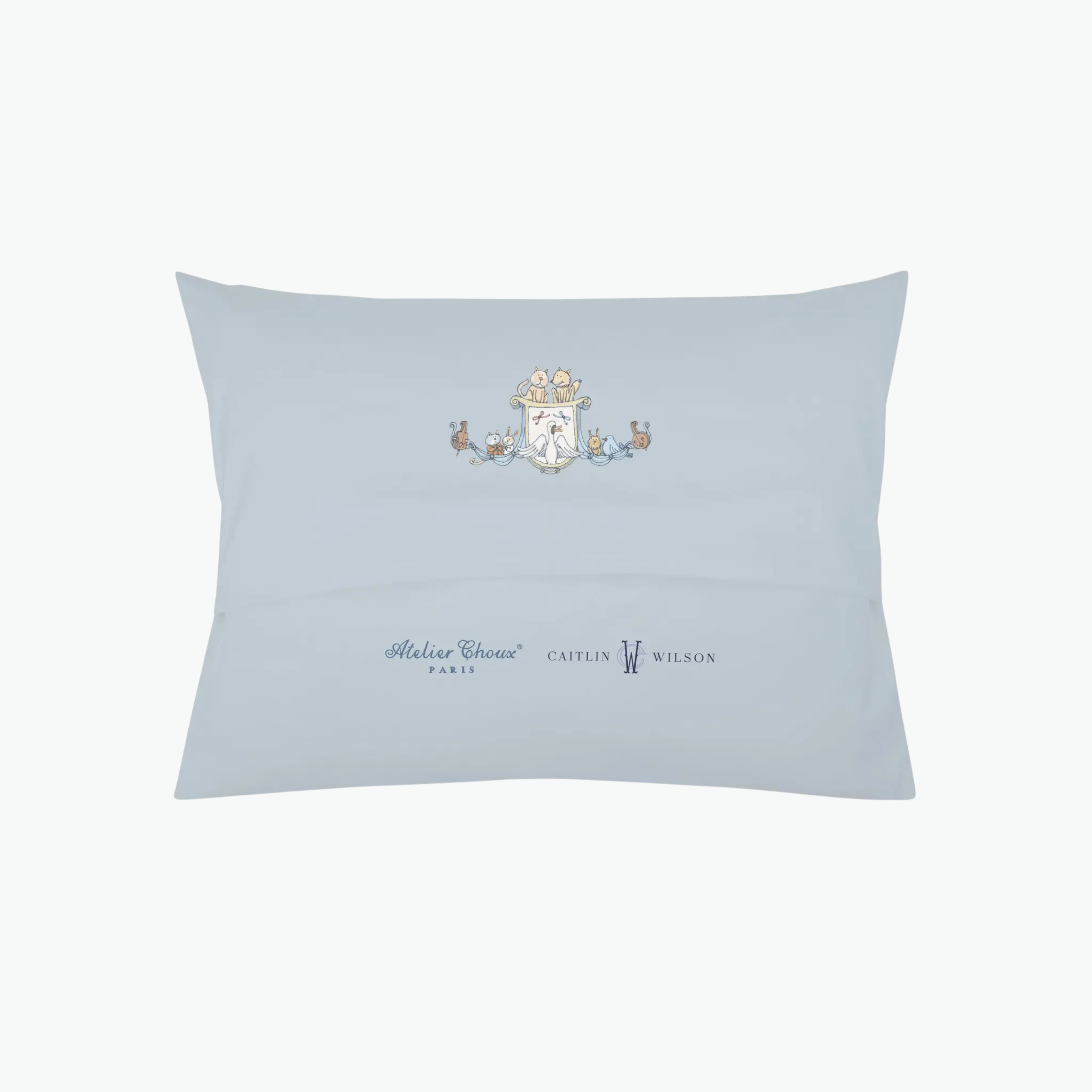 Atelier Choux x Caitlin Wilson Satin Cushion – Toile de Jouy