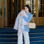 Atelier Choux x Caitlin Wilson Toile de Jouy Pink – Carré Swaddle