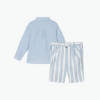 Abel & Lula Blue White Strip