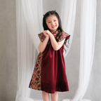 Kekeyo Maroon Cheongsam Douyin ( Included With Box)
